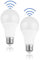 Greenic Radar Motion Sensor Led Light Bulb, 15W(100W Equivalent), E27 Screw, Cool White (5000K) Motion Sensor Light-Controlled Radar Lamp for Outdoor, Front Door, Basement, Garage, 2 Pack