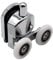 Shower Door Wheels | 23mm or 25mm | Upper or Lower | Double Roller | ROLL039 (Lower Wheel (23mm))