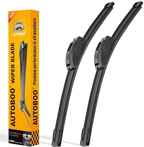 AUTOBOO 26 and 16 Windshield Wipers Blades (Pack Of 2),OEM Quality Premium All-Seasons Wiper blades,Stable and Quiet wiper blades