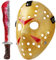Landisun Cosplay Mask Machete Costume Halloween Horror Yellow