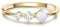 GLANZSTÜCKE MÜNCHEN Damen Ring aus 925/- Sterling Silber gelbvergoldet mit Zirkonia und Opal (synth.) weiß - Solitärring Silberring Gelbgold