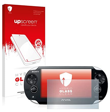 upscreen Schutzglas für Sony Playstation PS Vita Schutzfolie Panzer Folie Glas [Extrem Kratzfest 9H, Anti-Fingerprint, Ultra-Transparent]