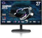 Cooler Master Tempest GP27U 27 4K UHD 3840 x 2160 Quantum Dot MiniLED Gaming Monitor, HDR1000 Ready, FreeSync/G-Sync, 160Hz, 1ms Response, 98% DCI-P3, VESA Mounting Tilt & Swivel Adjustment,Black
