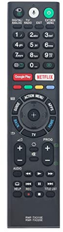 VINABTY RMF-TX310E Sub RMF-TX220E Telecomando di sostituzione compatibile con Sony Bravia LED LCD TV FW-43XE8001 FW-49XE8001 FW-55XE8001 KD-43XE8004 KD-43XE8005 KD-43XE8077 KD-43XE8088 KD-43XE8096