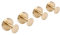 Beelee Gebürstetes Gold Wandhaken 4-Pack Badezimmerhandtuch Haken Robe Haken, Gold Zubehör Heavy Duty Hut Rack Kleiderbügel, BA9777BG-4