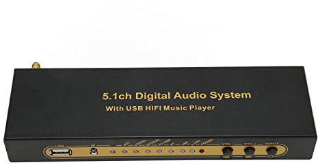 HD Multimedia Interface Sound Decoder, HDMI 5.1ch Digital Audio System Multifunktionaler 4K ARC Optischer Koaxialer Bluetooth AC3 DTS Decoder zu Analog