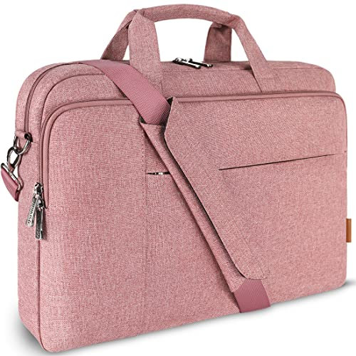 DOMISO 14 Pulgada Maletin Ordenador Portatil Funda Bolsa portatil Impermeable para 14 MacBook Pro/HP Stream 14 Chromebook 14/14 ThinkPad P14s T14s L14 Gen 2/ASUS ZenBook,Rosado