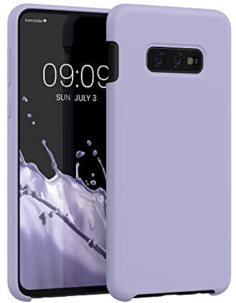 kwmobile Hülle kompatibel mit Samsung Galaxy S10e Hülle - Silikon Handy Case - Handyhülle weiche Oberfläche - kabelloses Laden - Lavendel