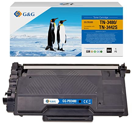 G&G TN3480 Toner Kompatibel für Brother TN-3480 TN-3430 für Brother HL- L5100DN DCP-L5500DN MFC-L5700DN MFC-L5850DW (1 Schwarz)