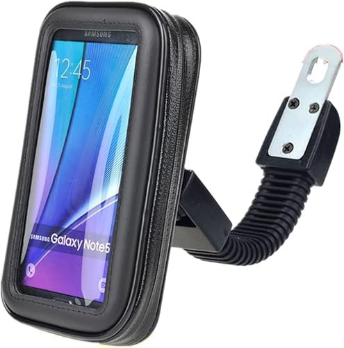 Supporto Moto Smartphone Impermeabile 360 Gradi Supporto Cellulare Moto con Copertura per Pioggia Porta Cellulare Moto