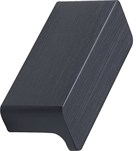 FURNIPART Griffleiste Elan LA32mm - Möbelgriff zum Anschrauben - Schrankgriff Breite 50mm, Aluminium schwarz matt