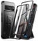 Dexnor per Google Pixel 8 Pro Cover【Doppio Telaio Anteriore 】, Tecnologia Bumpershock Protezione da Goccia Copertura Rugged Phone Resistente Custodia protettiva Bumper con Kickstand - Nero
