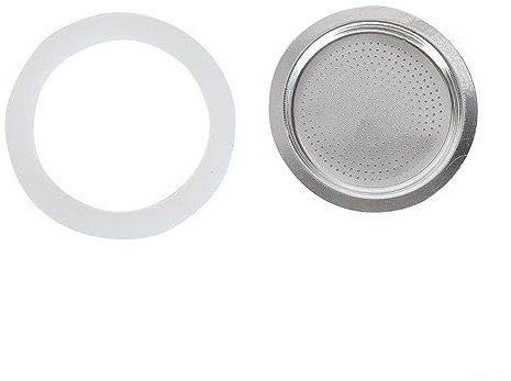 QOXEZY Replacement Gasket Seals For Coffee Espresso Moka Stove Pot Top Fits For Express Pot,Silicone Rubber Gasket Seal for RING Gaskets Filter,White