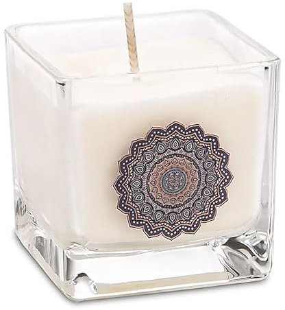 Duftkerze Mandala Oudh Wachs Raps Pflanze Glas Glas Recycling