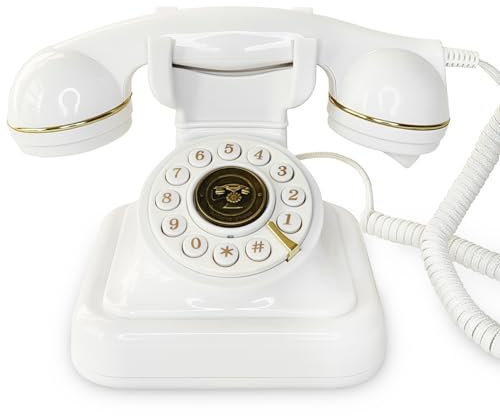 FiayaCom Livre d'or audio de mariage,telephone livre d or audio,enregistrez des messages audio personnalisés,pour préserver vos occasions spéciales(Blanc)