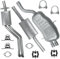 Polmo Schalldämpferset Auspuffanlage Auspuff für BMW 3er E46 1998-09/2001 2.0 2.5 2.8