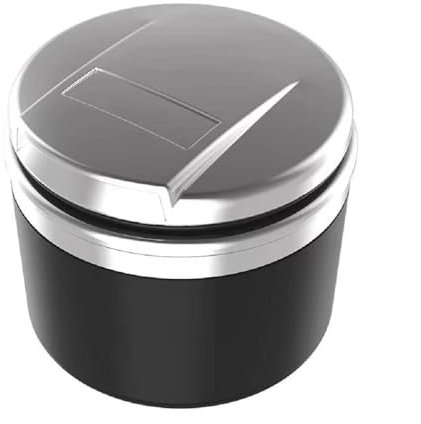 JAIDE Auto Aschenbecher für Audi A1 A3 A4 A5 A6 A7 A8 B6 B7 B8 B9 C6 C7 C8 D3 D4 D5 D6, Mit LED Licht Deckel Rauchfreier Selbstverlöschender Geruchsdicht Tragbare Zigarette Abfalleimer