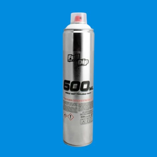 AutoFullCar Full Dip Sprühfarbe, Mattschwarz, Vinyl, flüssig, 600 ml (Blau-Metallic)