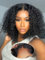 Perruque femme naturelle brésilien cheveux humain, 35 CM Glueless Wig Human Hair 4X4 HD Curly Bob Lace Wig Human Hair Perruque sans colle 180% de densité Lace Wig Human Hair Beckina Friendelli.