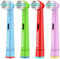 REDTRON-Kinder-Elektrische-Zahnbürstenköpfe Kompatibel mit Oral B, Soft Bristles Kinder-Zahnbürstenköpfe, Kinder-Ersatz-Zahnbürstenkopf für empfindliche Zähne und Zahnfleisch (4er-Pack)