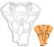 BAKERLOGY Junger Elefant Ausstechform - Detailliertes Keksausstecher-Design zum Backen und Basteln, ideal für Fondant, Teig, Ton