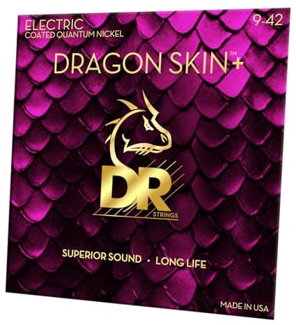 DR DEQ-9 - Corde per chitarra elettrica DRAGON SKIN+™ 09-42 - corde per chitarra elettrica