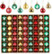Anstore 63pcs Weihnachtskugeln, Schöne Christbaumkugeln Weihnachtsbaum Deko & Christbaumschmuck, 3cm-glänzend Weihnachtsdeko Weihnachtskugeln Rot&Grün&Gold