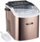 Cooks Professional 12KG Ice Maker Machine with Scoop | Countertop Ice Cube Maker for Home, Kitchen, Bar | Large Capacity 1.3L Water Tank | Quick & Easy with 2 Ice Size Options | No Plumbing | Copper