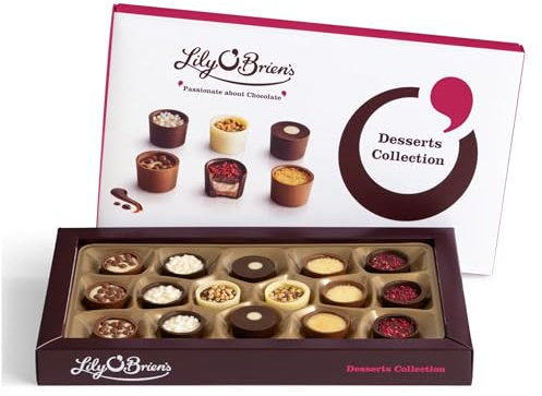 Lily O'brien's White, Dark Chocolate Gifts Birthdays for Him & Her | Get Well Soon Gifts for Women | Christmas | Valentines (One Size, Lily Dessert 210g)