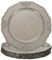 sourcing map Juego de 10 platos de carga vintage a granel, cargadores decorativos con cuentas de plástico de 13 pulgadas para platos de cena, cargador de platos redondos para bodas, fiestas, eventos,