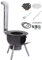 PXDOHQAW Holzofen, Abnehmbarer Outdoor-Holzofen, Camping-Holzofen Mit Schornstein, Zelt-Holzofen, Gusseisen-Ofen/One Color/58Cm/22.8In