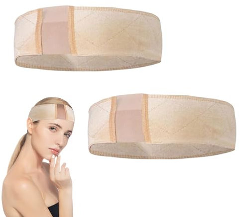 GUTERTOP 2 Stück Perücken Zubehör, Verstellbare Perückenband Rutschfest, Weich Spitzen Samt Wig Band Perücke Sport Yoga