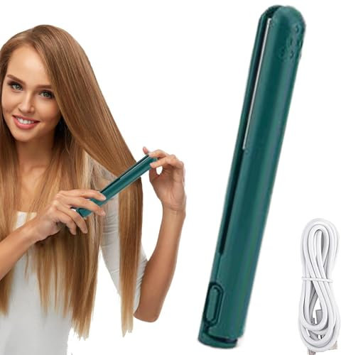 Plancha rizadora pequeña, plancha rizadora 2 en 1, rizadora de pelo, rizadora de pelo, plancha rizadora de pelo, herramientas para rizar el cabello corto y largo