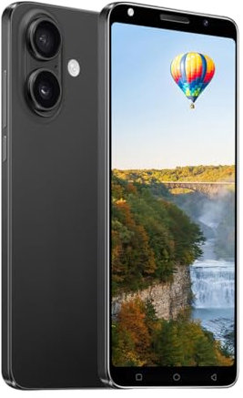 WRTogo Cheap Mobile Phones, 5.0 incell HD Display, Dual SIM, 16GB ROM/(Expandable up to 128GB), Android OS, Dual Camera, Face Unlock Cell Phone (Black)