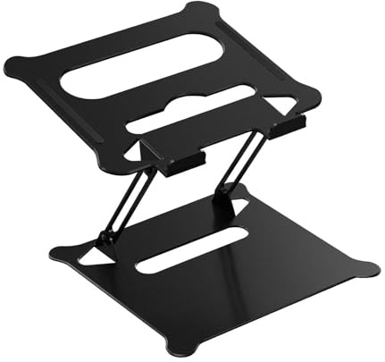 Supporto per laptop, supporto regolabile a forma di Z, altezza regolabile, supporto in lega di alluminio, supporto per laptop robusto