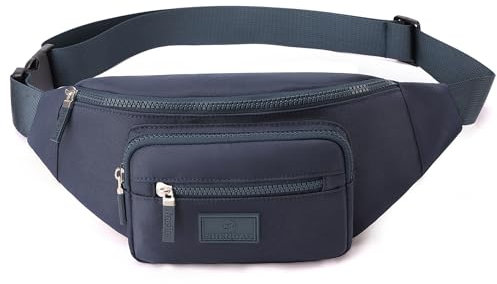 Bauchtasche Gürteltasche für Damen und Herren Hüfttasche Handytasche Sport Laufgürtel (Blau)