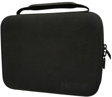 haftig VR-Tasche für Brille & Controller – Hartschalen-Case für Meta Quest 2/3, Pico 4, Valve Index, HTC Vive – stoßfest, mit Zubehörfach, Innenfutter schwarz/blau, kompakt & robust (schwarz)