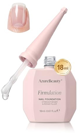 AZUREBEAUTY Nagelhärter & Wachstumskur Nagellack 18ML für brüchige, geschädigte Nägel – mit Hyaluron & Keratin, schnell trocknend sanft abziehbar, Ergebnis– für gesunde, glatte, glänzende Nägel (Klar)