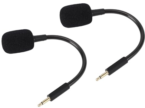 Eminchu Microfono Sostitutivo per Cuffie da Gioco USB Cablate V3, Microfono con Asta con Cancellazione del Rumore, con Spina da 3,5 Mm Placcato Oro, Ideale per Giochi su PC e Streaming