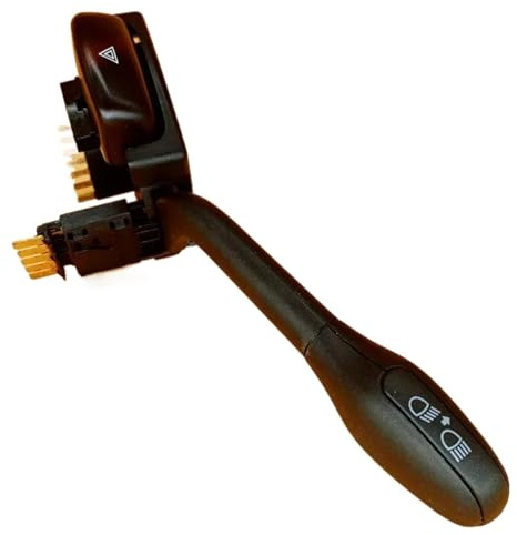 Interruptores de Columna de dirección Compatible con VW Golf 3 y Passat B4. Interruptor de Intermitentes y Luces de Emergencia. Número de Pieza: 1H0953513C.