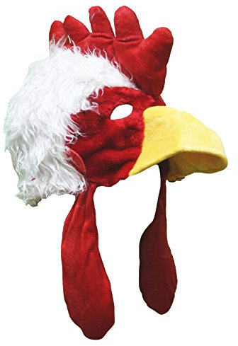Petitebelle Weißes Huhn Kostüm Hut (Weiß, Einheitsgröße)