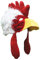 Petitebelle Weißes Huhn Kostüm Hut (Weiß, Einheitsgröße)