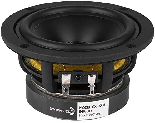 Dayton Audio CX120-8 4 Coaxial Driver with 3/4 Silk Dome Tweeter 8 Ohm