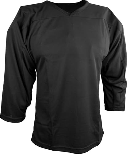 Sports Unlimited Youth Hockey Jersey, Youth Hockey Practice Jersey for Kids Black