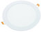 JANDEI - Downlight LED 18W rund 3000K/4200K/6000K Flach Weißem mattiertem Aluminiumring. 200-205mm Loch Deckenleuchte, Deckenbeleuchtung, Deckeneinbauleuchte (6000K)