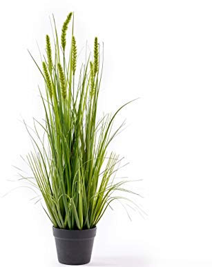 Klocke Kunstpflanzen Hochwertiges Dekogras im Topf - Groß: 90cm - Wunderschön & Naturgetreu - Gras/Grasbüschel/Grasbündel/Kunstgras