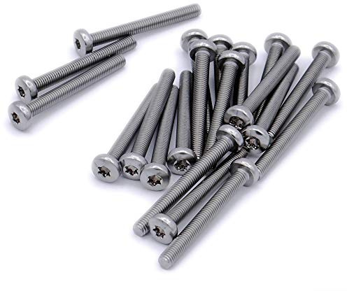 M8 (8mm x 25mm) TX Pan Machine Screw (Bolt) - Stainless Steel (A2) (Pack of 10)