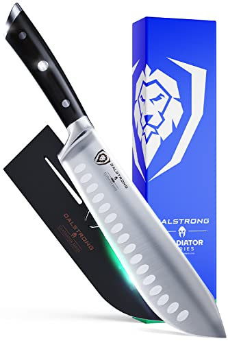 DALSTRONG Bullnase-Metzgermesser - 20 cm - Gladiator Series - aus Deutscher HC Stahl - G10 Griff - inklusive Scheide - NSF Zertifiziert