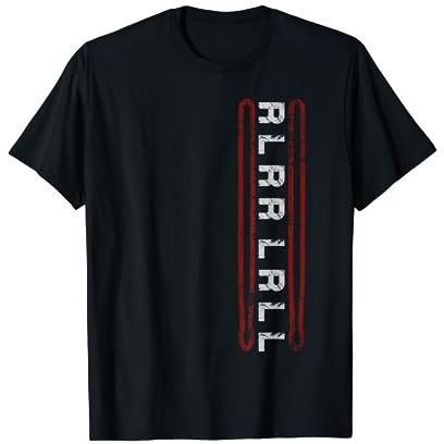 Paradiddle RLRR LRLL Drum Sticks Männer Frauen Schlagzeuger T-Shirt