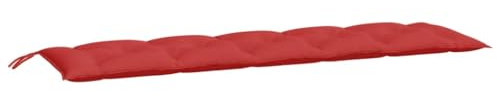 vidaXL Gartenbankauflage, Bankauflage Sitzkissen Outdoor, Polsterauflage Auflage für Gartenbank, Bankpolster Bankkissen, Rot 180x50x7cm Oxford-Gewebe